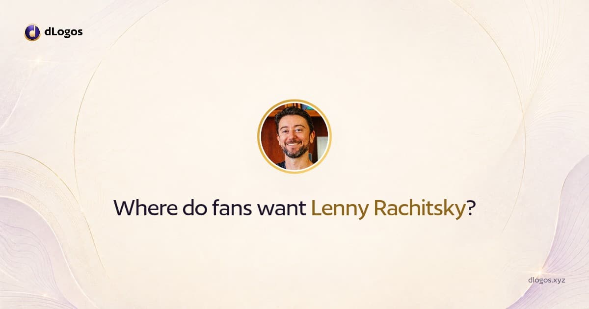 Speaker card: Lenny Rachitsky on dLogos